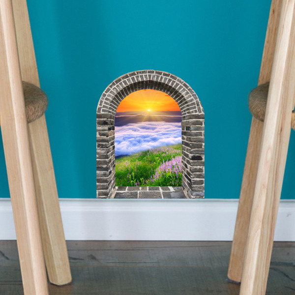 3D Olohuoneen seinämaalaukset Kolmiulotteinen maisema Makuuhuoneen seinätarrat Olohuoneen TV-taustaseinä Kodinsisustus Seinätarra