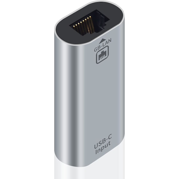 Poyiccot USB C till Ethernet-adapter Gigabit, RJ45 hona till USB C hona adapter, USB C till RJ45-adapter upp till 1000/ 100/10Mbps Ethernet LAN-nätverk