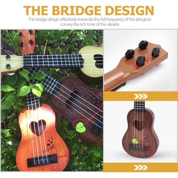 Ukuleleleksak Ukuleles för barn Nybörjare Ukuleles Barn Trägitarr Barn Gitarrleksak Gitarrleksak Småbarnsgitarr Småbarnsukuleles Gitarr Ukuleles för nybörjare