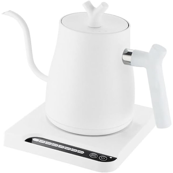 304 Rustfrit Stål Svanehals Kedel Elektrisk, Temperaturstyring med 7 Variable Forudindstillinger Kedler, Smart Kedel Egnet til Brygning af kaffe og te 1L