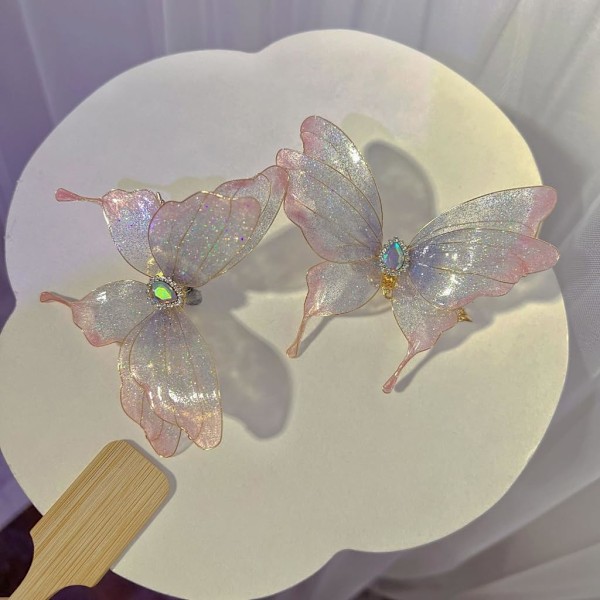 Mode Butterfly Designs Hårtilbehør Letvægts Og Behagelig At Bære Pink