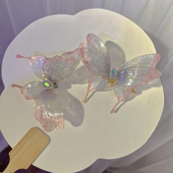 Mode Butterfly Designs Hårtilbehør Letvægts Og Behagelig At Bære Yellow