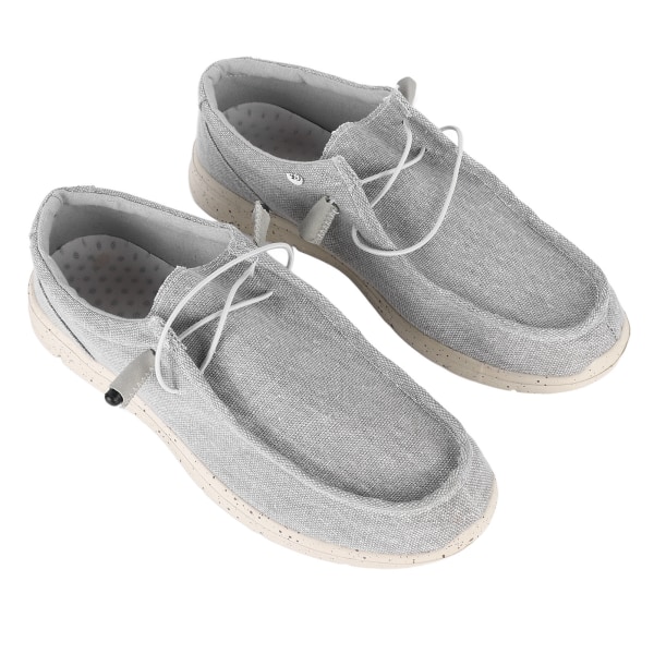 Herr Casual Skor Promenader Mode Sport Andas Lätt Mjuk Man Canvas Skor Grå 45 (275mm / 10.8in )