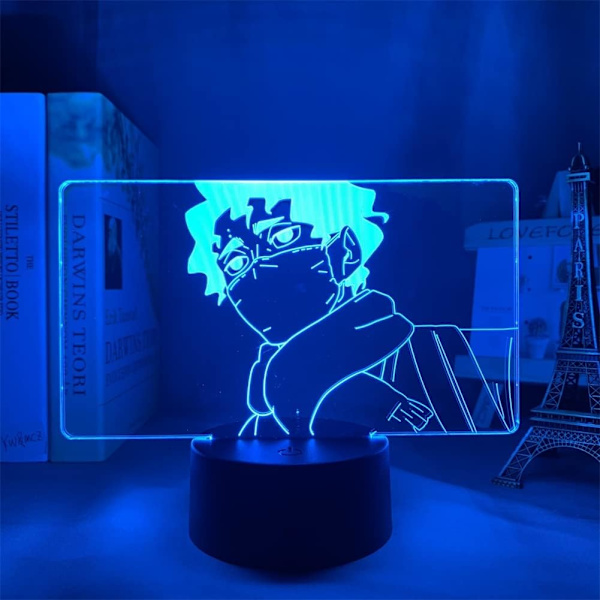 3D Illusionslampe Anime Kiyoomi Sakusa Akryl nattlys 7/16 fargeendring med fjernkontroll Barnerom dekor USB bordlampe Høytidsgave