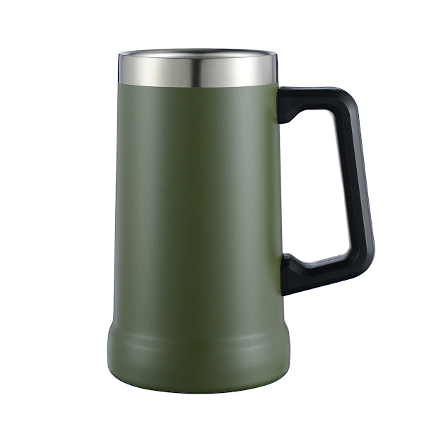 Isoleringsmugg Vattenmugg Isoleringsmugg Rostfritt Stål Isoleringsmugg 24oz Kaffe Mjölk Te (Grön)