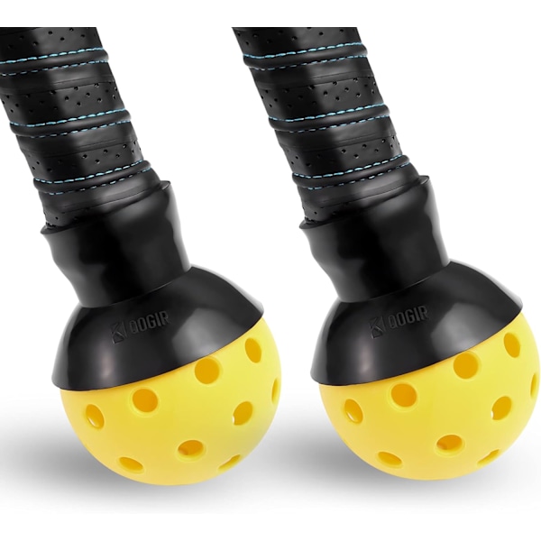 Pickleball-bollupplockare: Enkelt pickleball-bollstillbehör för att plocka upp pickleball-bollar utan att böja sig, fästs på pickleball-paddelns botten, passar alla pickleball-paddel, svart