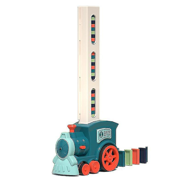 60-delad elektrisk automatisk domino-tågbyggstenssats