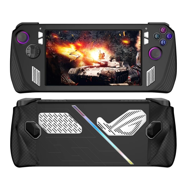 Silikon/TPU-fodral för Asus Rog Ally spelkonsol, skyddande fodral, reptåligt skyddsfodral för Asus Rog Ally speltillbehör