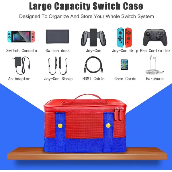 Nintendo Switch OLED -matkakotelo, suojakotelo, kantokassi, pussi