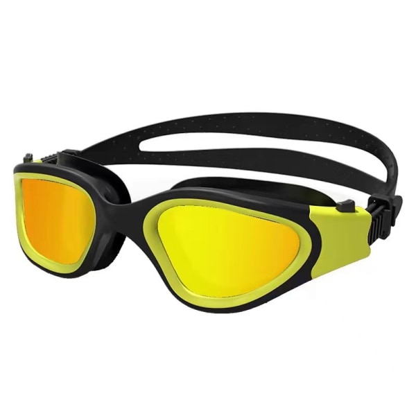 Stora simglasögon unisex simglasögon HD vattentäta anti-imma simglasögon Black Yellow Gold Plated