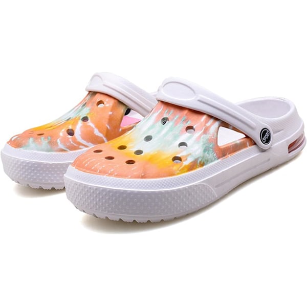 Kvindernes Have Clogs Sko Casual Slipper Strand Sandaler Anti-Slip Pool Vandsko Hjemmesko Sommer Fodtøj colour White 10.25inch 6.5 Women/5 Men