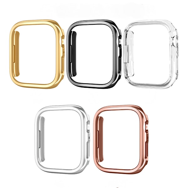 2 stk. Kompatibel til Apple Watch Case 41mm [INGEN skærmbeskytter] Serie 7 Hard PC Bumper Case Beskyttende Cover Frame