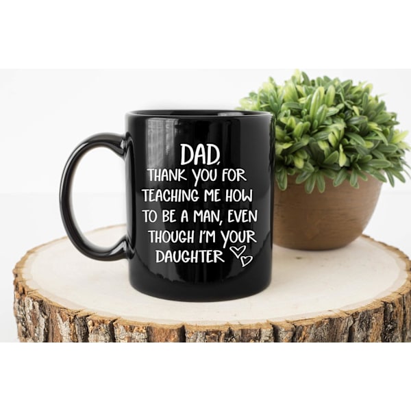 Presenter till pappa från dotter - Pappa-mugg från dotter - Rolig nyhetspresent kaffekopp för pappor - Fars dag, pappas födelsedagspresent, Chris