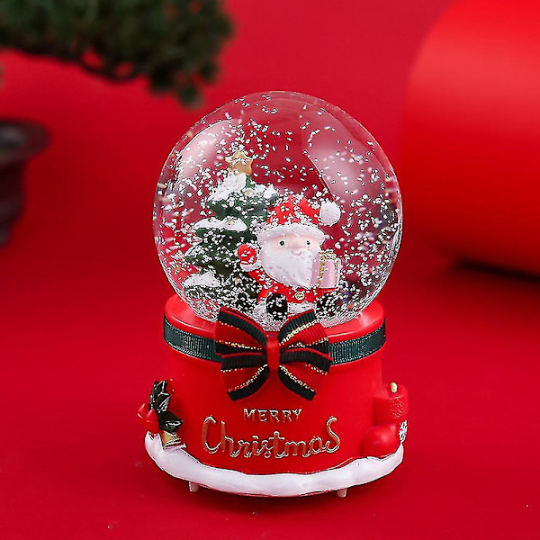 Julsnöglob med kristallkula