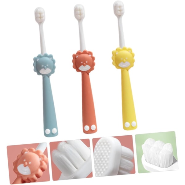 WJ 12st Tandborste Tandrengöringsborste Daglig användning Tandborste Bärbar tandborste Rengöringsborste för mjuk borst Assorted Colorsx4pcs mediumx4pcs
