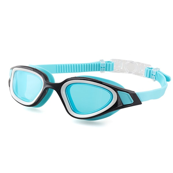 Stora simglasögon unisex simglasögon HD vattentäta anti-imma simglasögon Aqua Blue