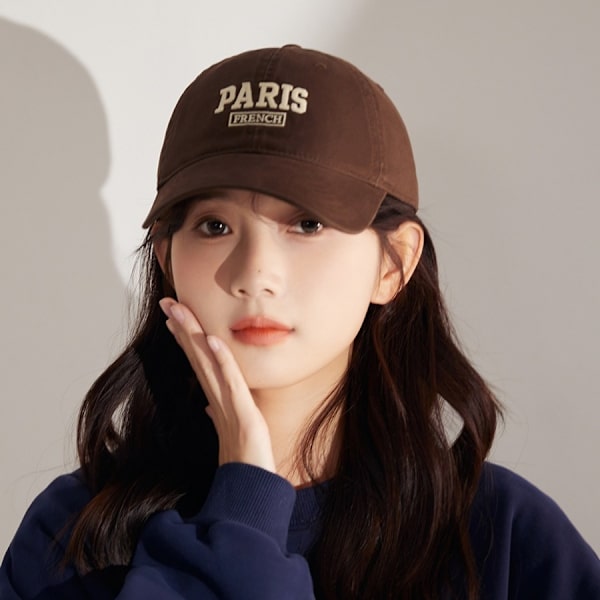 All-match Baseball Cap Damemode Retro Blød Top Cap Høj Kvalitet Åndbar Bomuldshat Mænd orange