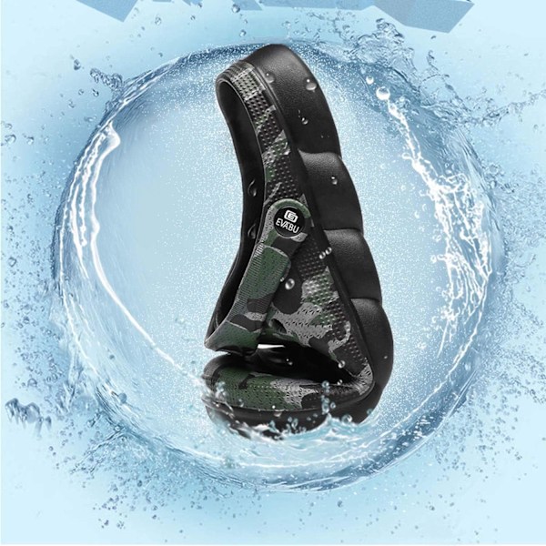 Herre- og damehagesabber, sommersandaler, lette, sklisikre, gåsko, unisex-voksensabber til basseng, strand, hage, kjøkken, dusj Black 11.25inch 8 Women/6.5 Men