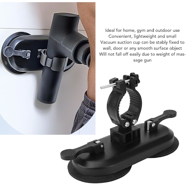 HandsMassage Gun Mount Holder for Back, Suitable for Most Massage Guns, Vacuum Suction Cup, Self Massage, Muscle Massage Gun Holder Wall Mount