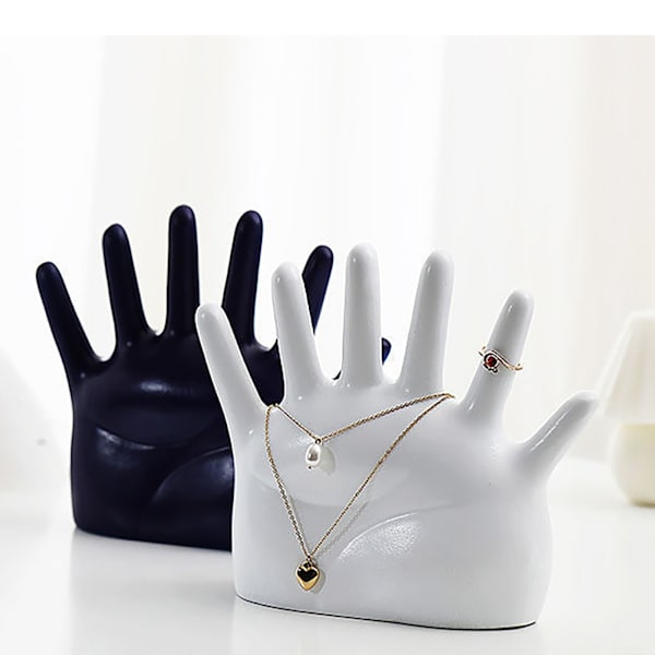 Ring Hand Holder All Round Display Fade Resistant Exquisite Hand Jewelry Display Stand för Armband Klockor Svart