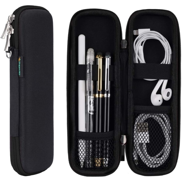 Smal EVA- case/väska/påse/hållare för Apple Pencils, Executive Reservoarpenna, Kulspetspenna, Stylus Touch Pen-Svart (stor)