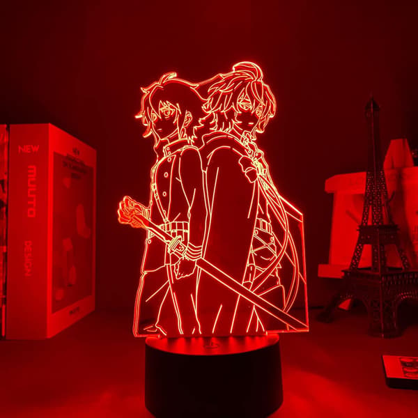 Lys LED Anime Code Geass 3D nattlys LED Kreativ soveromsdekorasjon Lys Barneromdekorasjon