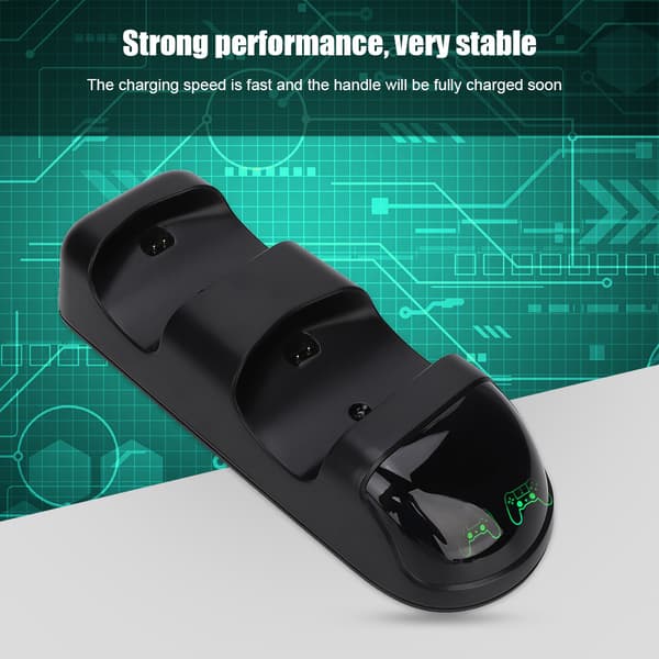 For PS4/PS4 Slim/PS4 PRO Gamepad Håndtak Kontroller Lader Dock Rask Lading