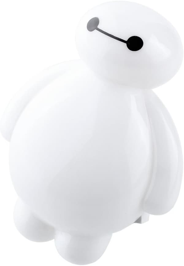 Söt tecknad Big Hero 6 Baymax LED sovrum matningsnattlampa