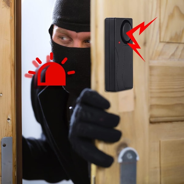 Trådlös smart fjärrkontroll med nyckelring, lång räckvidd för garageport, elektrisk grind, batterier ingår ej - Svart