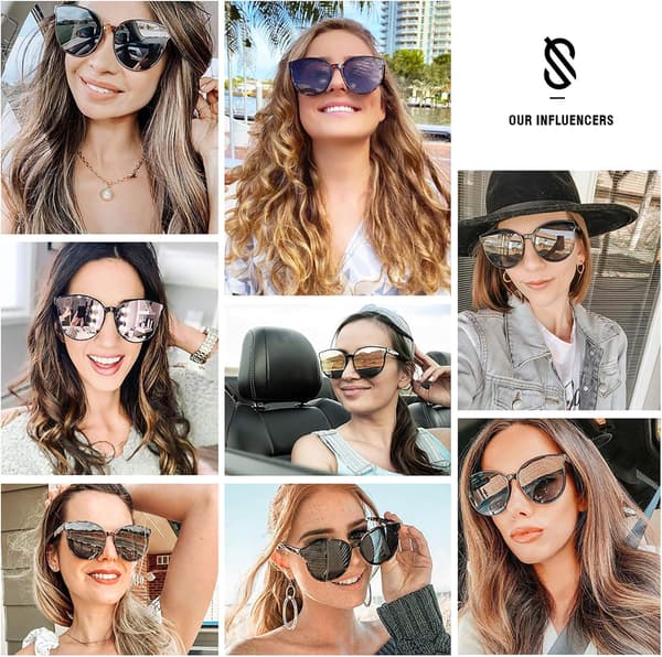 Oversized runde solbriller for kvinner og menn Amber Tortoise Grey