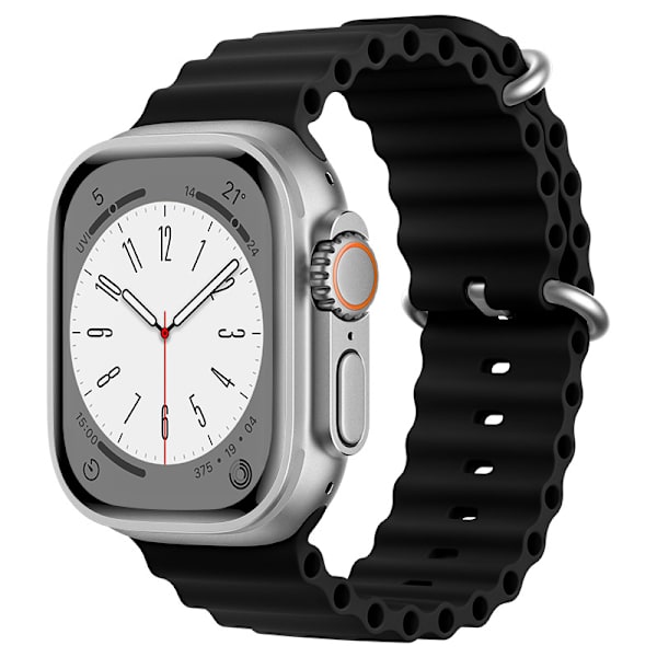Apple Ocean -ranneke applewatch8/7/se/ultra -urheilukäyttöön tarkoitettu kaksiväri silikoninen iwatch-ranneke (38/40/41mm)