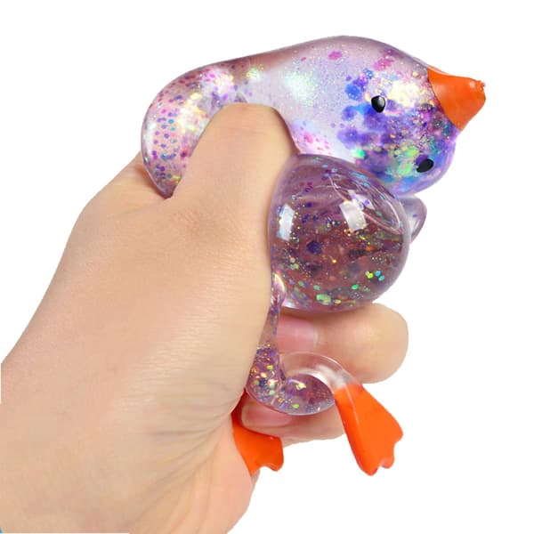 2 stk. Glitter And Squishy Stressbolde, Bløde Formbare Sukkerbold Squishies, Langsomt Stigende Sensorisk Fidget Legetøj til Angst og Stresslindring A style