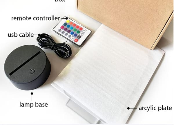 3D Natlys Acrylic Led Lampe Genshin Impact Led Natlys Spil