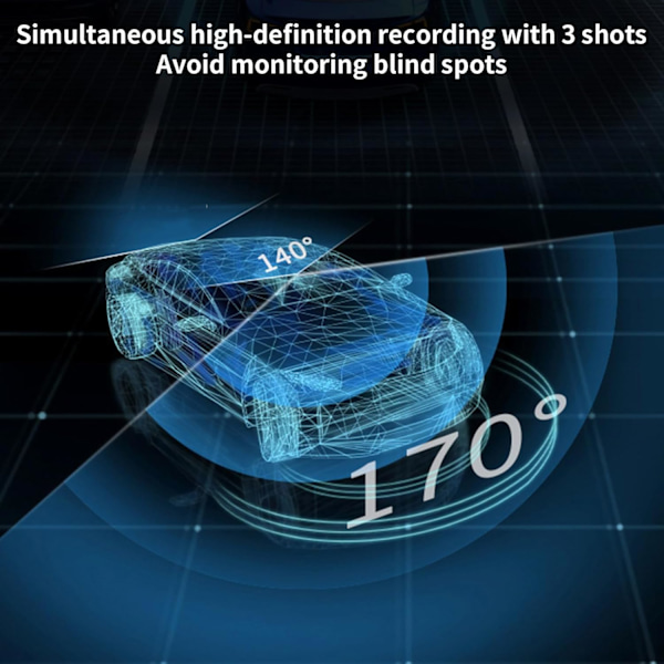 Dashcam för fram och insida, WiFi FHD 1080P HD Dashkamera för bilar, Bilkamera med APP, WiFi Dashcam med WDR Night Vision, 24 timmars parkeringsinspelning Das