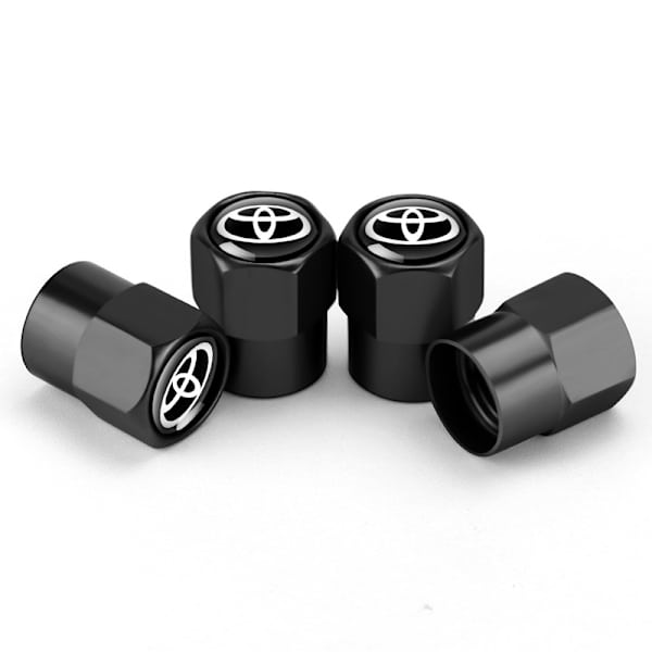 Egnet til Toyota Camry Corolla Ralink New Highlander RAV4 Reiz ventilhætte dæk ventilhætte (sort [2 sæt af 8])