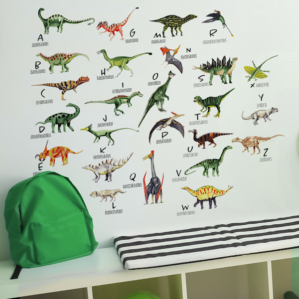 Dinosaurus-seinätarrat lastenhuoneeseen, irrotettavat dino-koristetarrat pojille, lapsille, tytöille, lastenhuoneeseen, makuuhuoneeseen