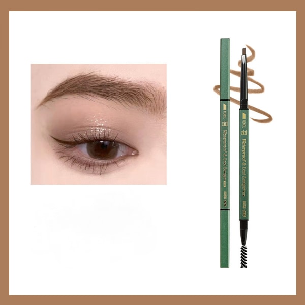 Ultimate Eyebrow Retractable Definer Penna, dubbelsidig brynborste, fin spets, former, definierar, fyller brynsmink