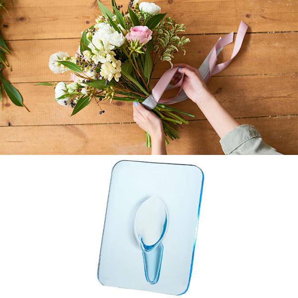 Konstfoto Ram Vas i Harts Multifunktionell Hydroponisk Blomvas för Kontor Hem Transparent Blue