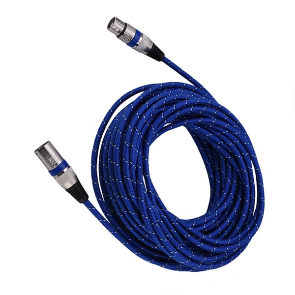 XLR han til hun stik balance 3-benet mikrofon MIC lydkabel 15 meter