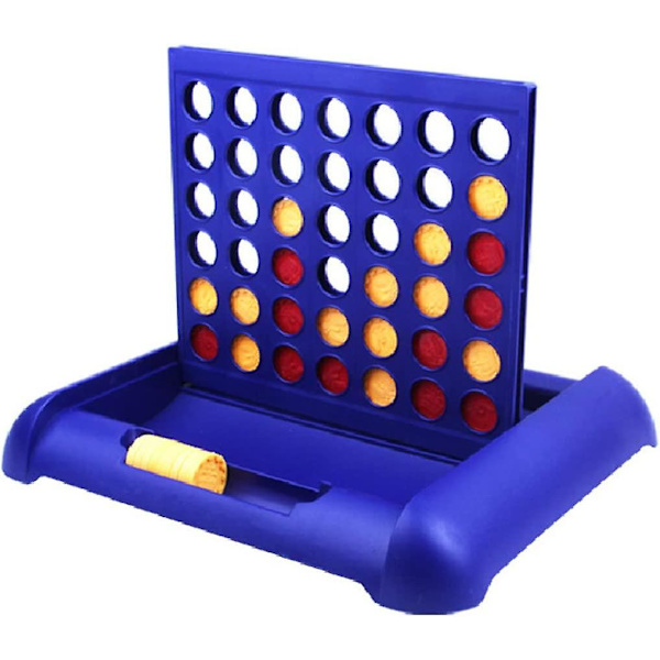 4-i-en-række brætspil Foldbar Line Up 4 Legetøj til børn Blå