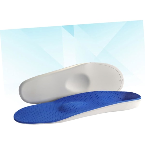WJ 1 par skoinlägg med fotvalvsstöd för fotvårdsmassage inläggssulor tunga sportinläggssulor sulabsorption inläggssulor White blue 26.5x9.2cm