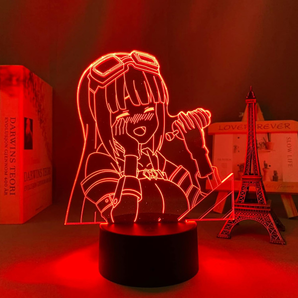 Akryl 3D Lampe Anime Bofuri til Soveværelse Dekorativ Natlampe Fødselsdagsgave Værelse Bordlampe Manga Led Natlys Bofuri