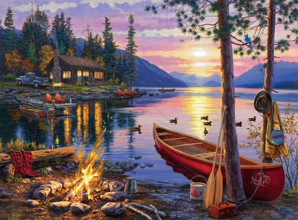 Darrell Bush - Canoe Lake - 1000-dels puslespill