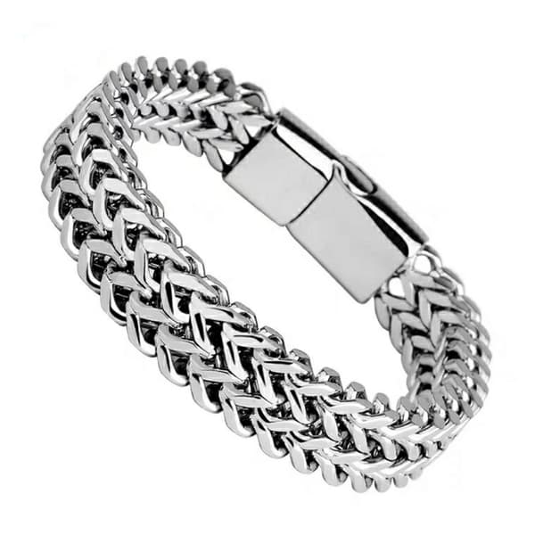 Armband med länkkedja i rostfritt stål för män