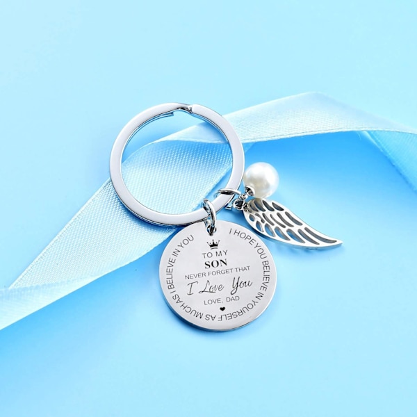 Till min dotter Nyckelring från pappa mamma Inspirerande present Glöm aldrig att jag älskar dig för alltid Födelsedagspresent Examensgåvor (Till min dotter från mamma
