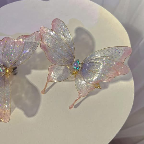 Mode Butterfly Designs Hårtilbehør Letvægts Og Behagelig At Bære Pink