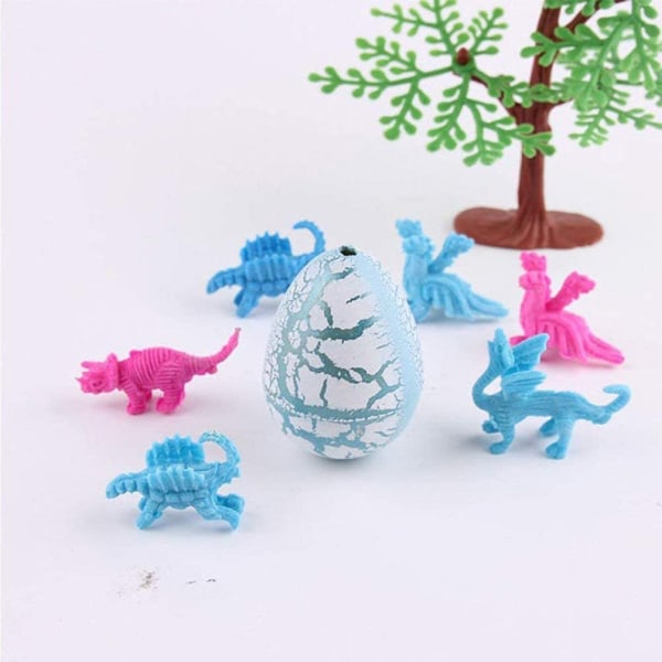 Dinosaurusmunat Lelu kuoriutuva Kasvava Dino Lohikäärme lapsille Suurikokoinen pakkaus, 30 kpl, valkoinen halkeama