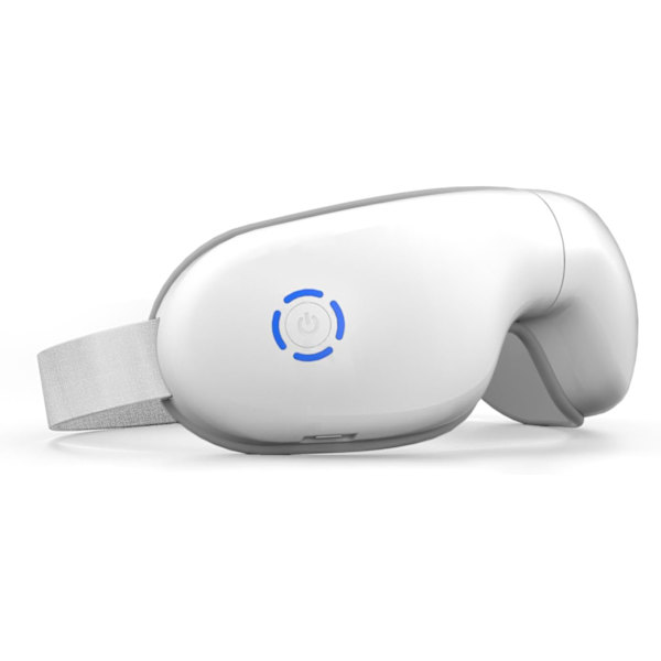 Øjenmassage med varme, opvarmet øjenmaske med Bluetooth-musik, masserer øjenmuskler, øjenplejegave med 5 massagetilstande og 180° folde-design