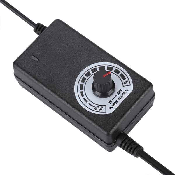 24W 3-24V Strømforsyningsladeradapter med LED-display Spenningsregulering-DC5.5*2.5mm