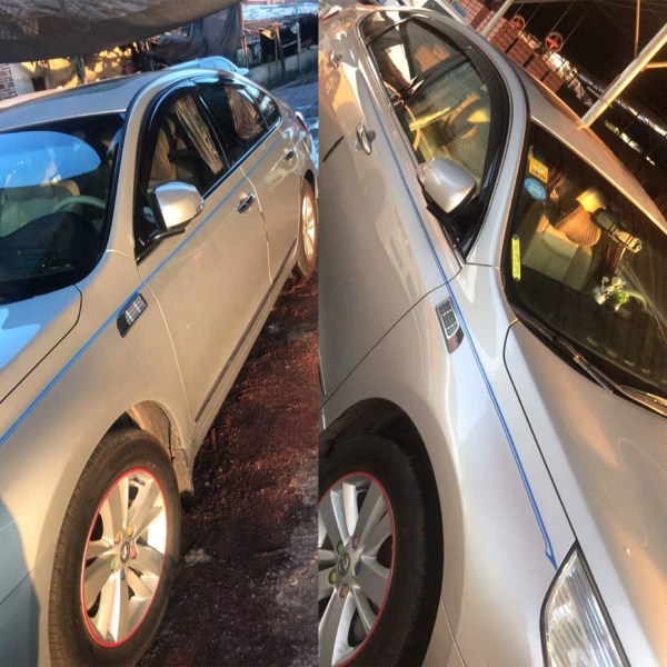 Sort Pinstripe Tape Bil Karosseri Side Stripe Dekal Talje Sticker Auto Pinstripe Tape til Biler